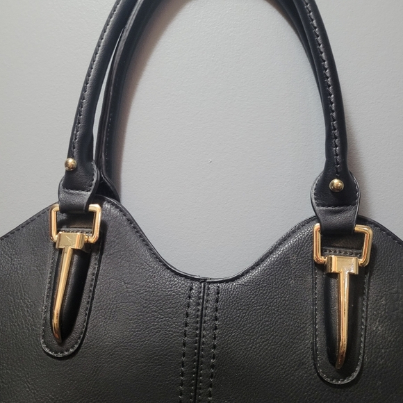 Bosalina Black Shoulder Bag Purse - Picture 2 of 10